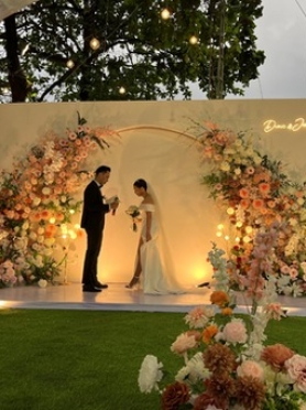 Tiệc cưới sân vườn tại Happy Garden